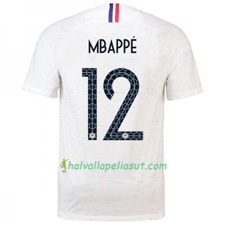 Jalkapallo Pelipaidat Ranska Mbappe 12 World Cup 2018 Vieraspaita